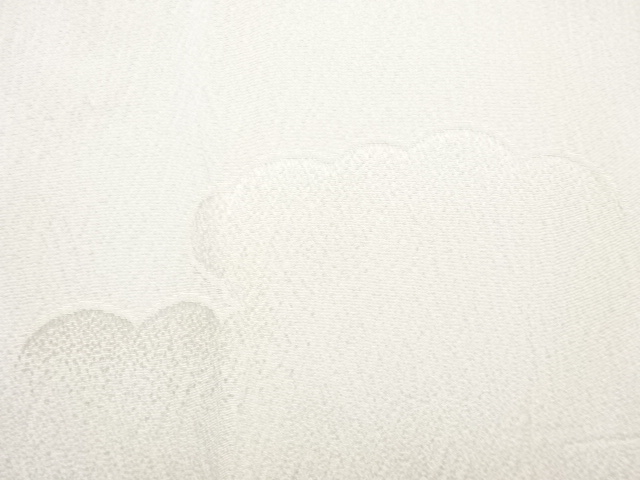  雲模様織り出し　単衣長襦袢